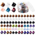Mini Hair Claw Clips for Girls and Women, Funtopia 72 Pcs Small Hair Clips Pins Clamps Non Slip Tiny Plastic Jaw Clips (Assorted Colors)