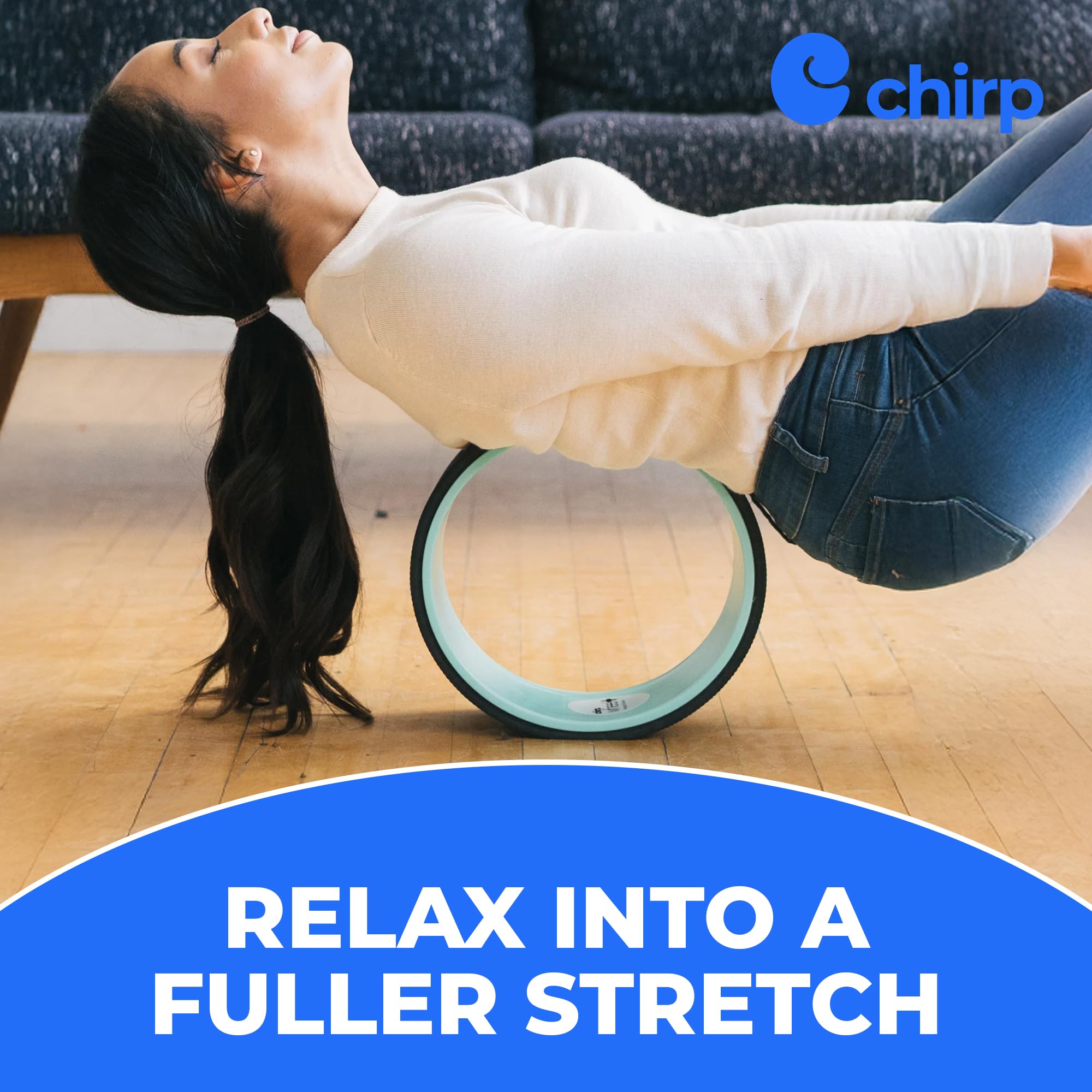 Chirp Wheel+ Foam Roller 4-Pack, Back & Neck Pain Relief, Mint