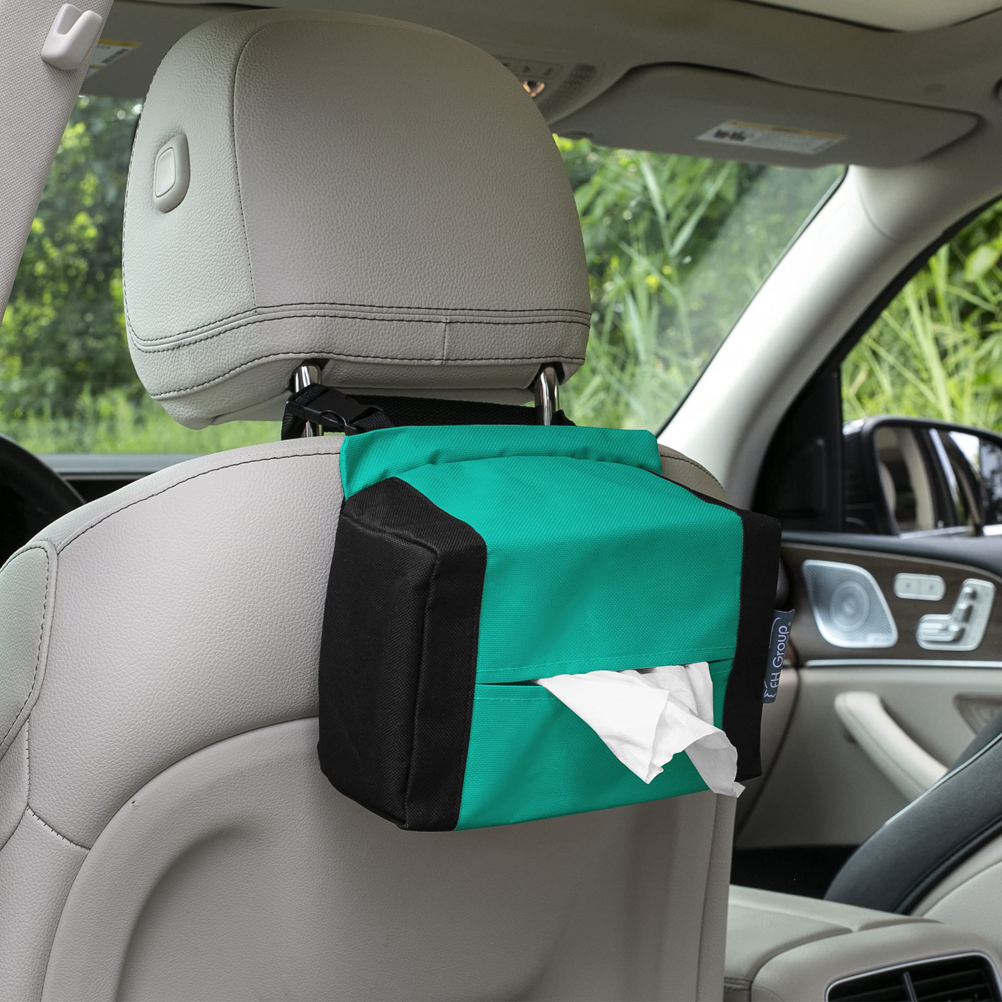 FH Group E-Z Travel™ Napkin Tissue Dispenser Holder Fits Most Cars, SUVs, Trucks, and Vans Mint