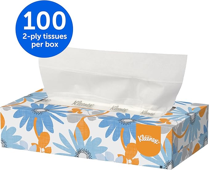 Kleenex Professional Facial Tissue, Bulk, 60 Boxes x 100 Tissues (13216)
