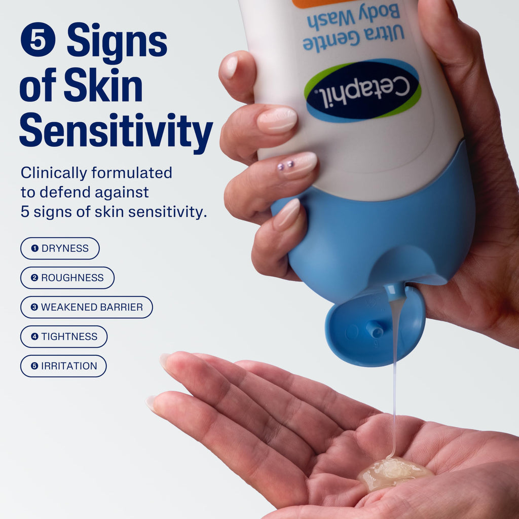 Cetaphil Ultra Gentle Refreshing Body Wash, Hypoallergenic, 16.9 fl oz