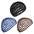 Hair Net Wrap For Sleep Women 3 PCS Sleeping Cap Drying Curly Press Hairnets Sew In Weave Bonnets Crochet Wrapping Black Mesh Snood Caps Bonnet Long Wig for Head Wrapping Cap