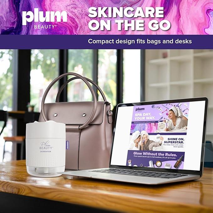 Plum Beauty Portable Facial Steamer - Face Steamer for Facial Deep Cleaning