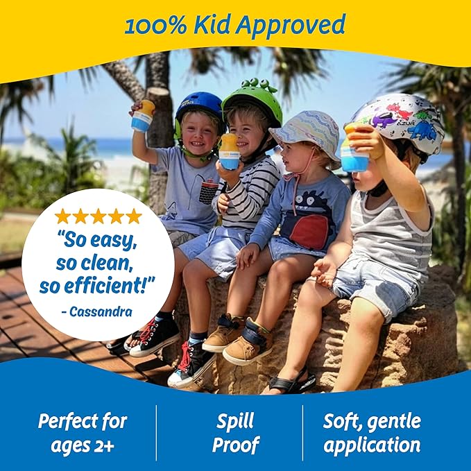 Solar Buddies Sunscreen Applicator - Galaxy Single - Refillable Roll on Sponge Sunscreen, Suncream & Lotion Applicator For Kids, Adults & Families - Holds 3.4fl oz, Perfect Size for Travel