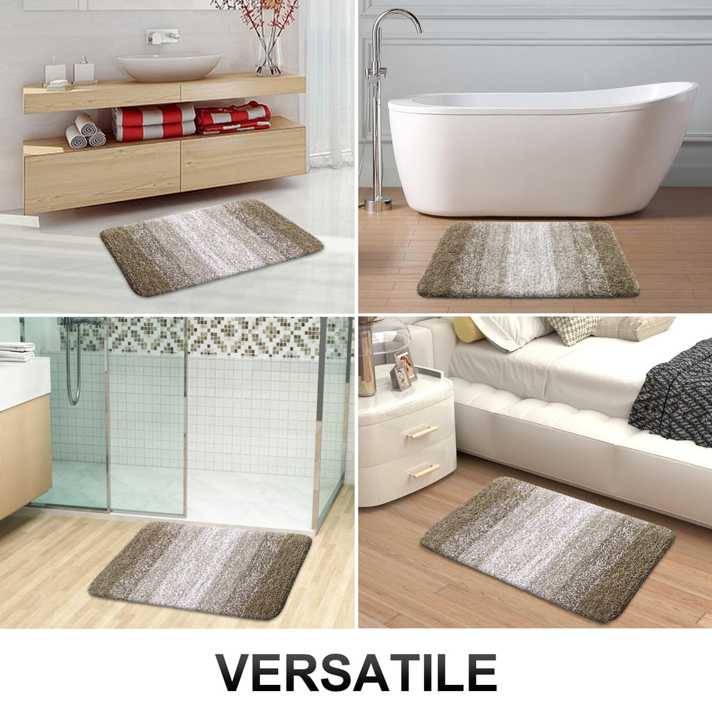 OLANLY Microfiber Bathroom Rugs Sets 3 Piece, 30"x20"+24"x16"+24"x20"