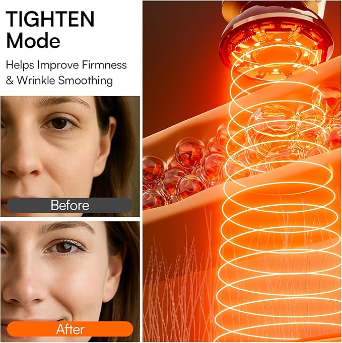 INIA 3-in-1 Red Light Therapy Beauty Device for Face & Neck Skincare