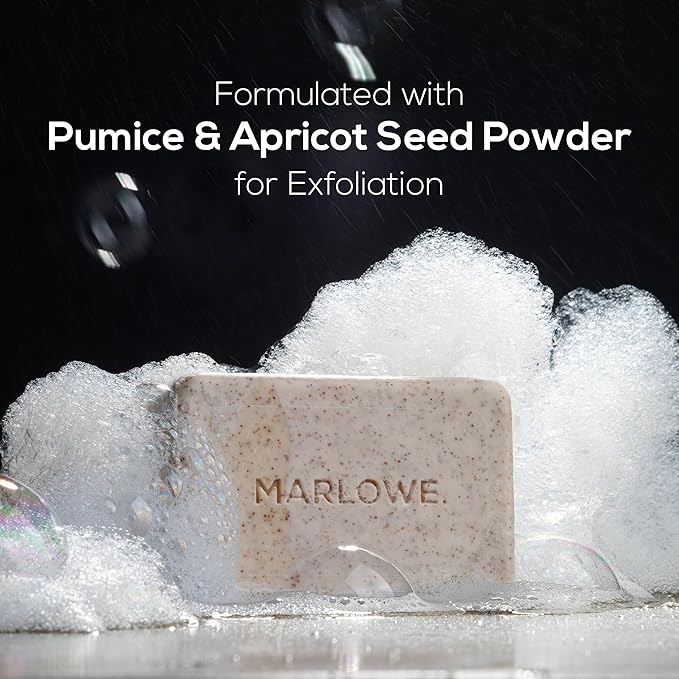 MARLOWE. Body Scrub Soap, Exfoliating Soap Bar, Sage + Fir, 7 oz