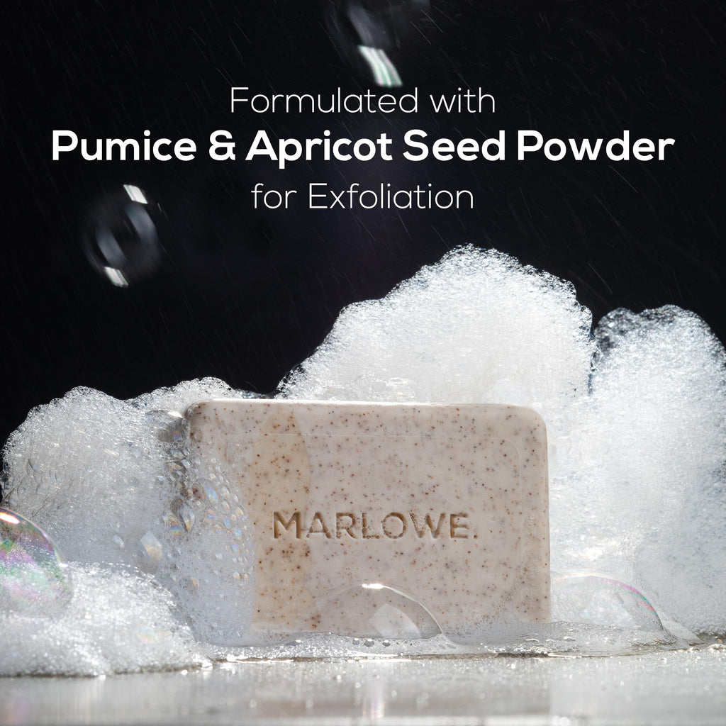 MARLOWE. Body Scrub Soap, Exfoliating Soap Bar, Sage + Fir, 7 oz (12 Bars)