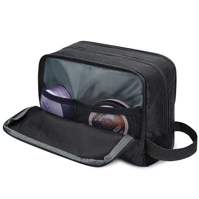 WANDF Travel Toiletry Bag for Men, Small Dopp Kit for Toiletries