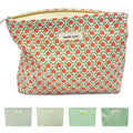 STARDW Aesthetic Floral Makeup Bag Cute Small Cosmetic Bags for Women Girls, Travel Toiletry Bag Large Capacity Zipper Makeup Pouch, Purse Organizer Pouches (Red Floral)