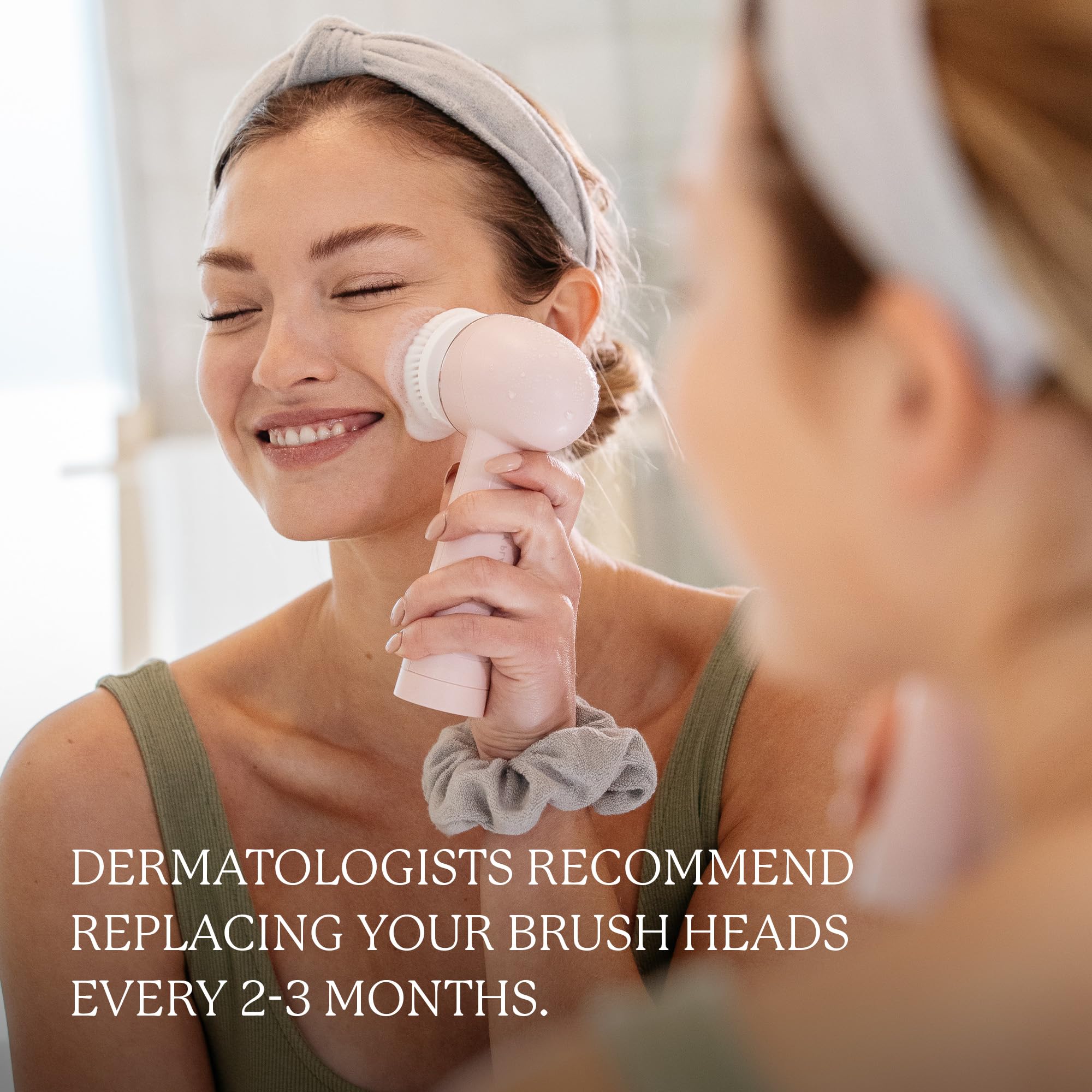 Vanity Planet Facial Cleansing Brush Replacement Heads, Raedia 2.0-3 Interchangeable Replacement Brush Heads – Lightweight & Water Resistant Face Exfoliator Cleansing Brush for Glowing Skin