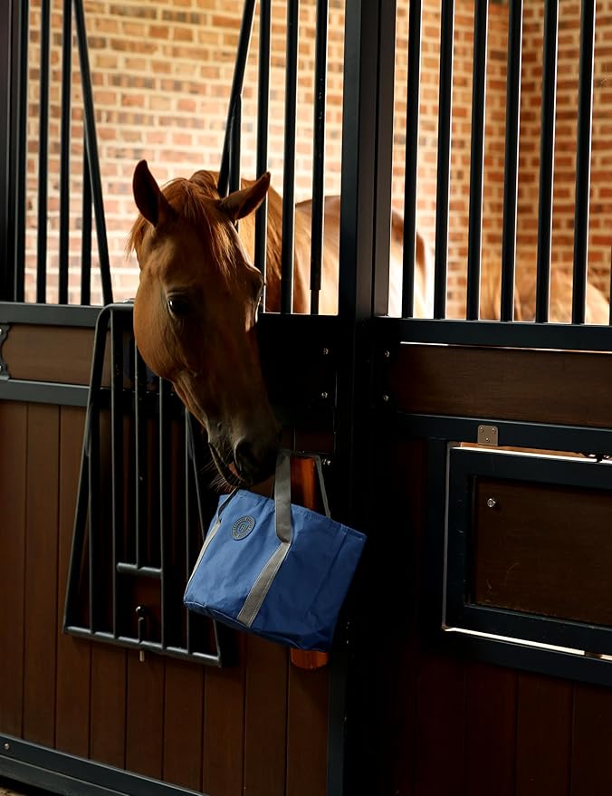 Horse Grooming Kit, 9-Piece Grooming Tools Set for Daily Horse Care – Includes All Essential Tools for Everyday Grooming Deep Blue