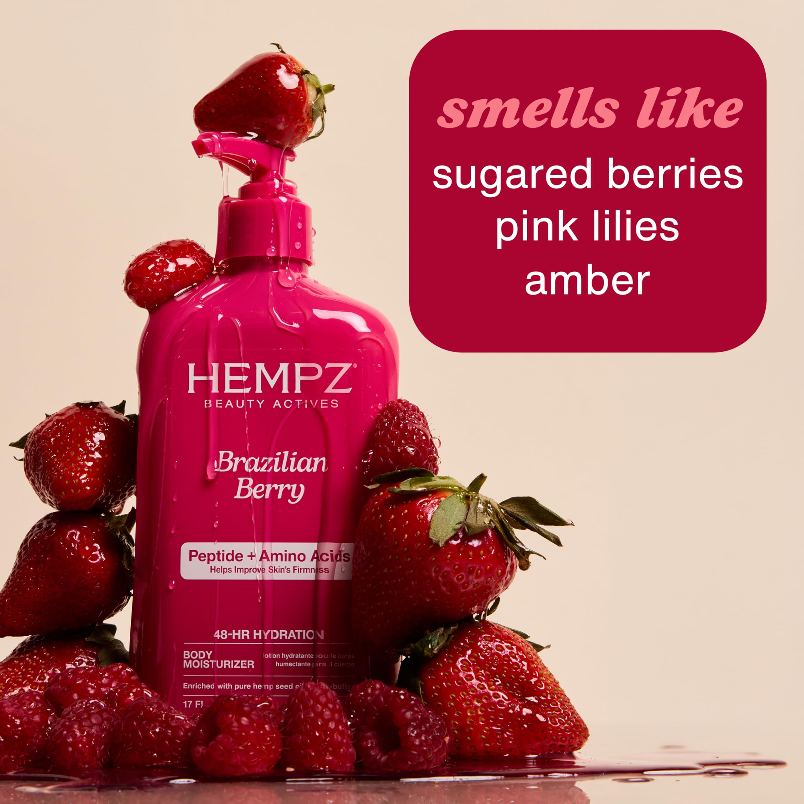 Hempz Brazilian Berry Moisturizing Body Lotion - 17 Fl Oz