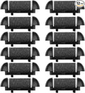 12 Pack Same Coarse Replacement Roller Head for Electric Foot Filer Callus Remover for Feet Pedicure Tools Pedicure Kit Refill Rollers for Cracked Heels and Dead Skin (12pcs Regular Coarse)