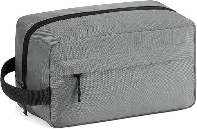Vorspack Travel Toiletry Bag for Men - Hanging Toiletries Bag Water Resistant Travel Bag for Toiletries Accessories - Grey