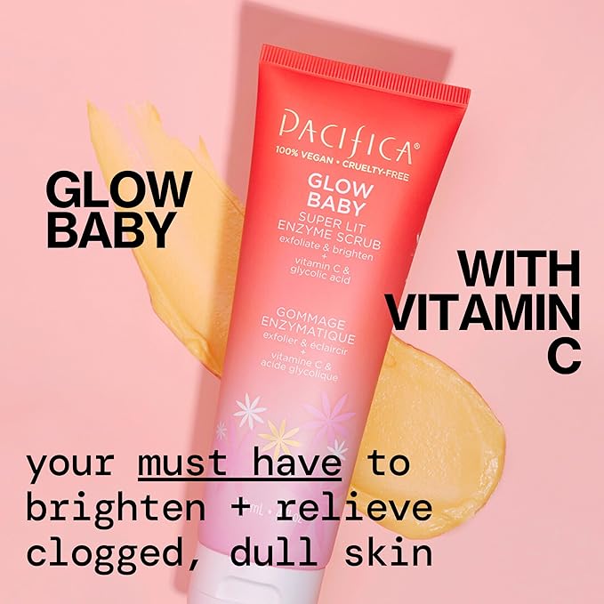 Pacifica, Scrub Enzyme Glow Baby Super Lit, 4 Fl Oz