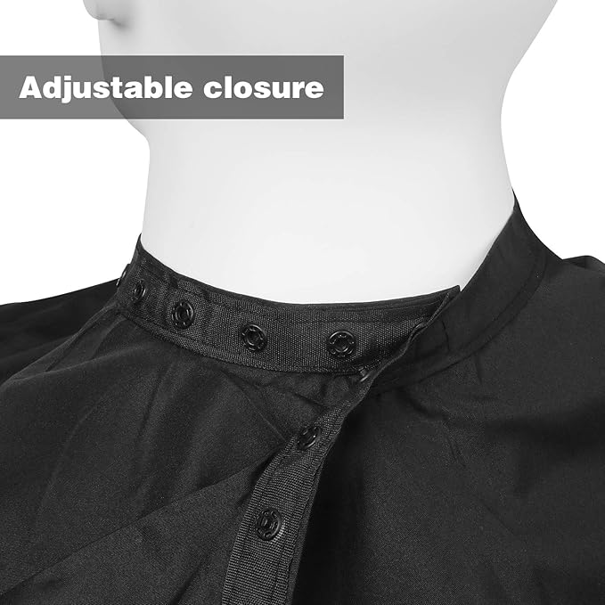 Minewill Waterproof Nylon Salon Hair Cutting Cape,Large Haircut Cape with Adjustable Elastic Neckline,Hairdressing Apron for Home Salon and Barbershop,4 pack