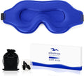 Sleep Eye Mask for Men Women, Lash Extensions 3D Sleeping Mask, Travel Blackout Night Blindfold Eye Shade Cover with Adjustable Strap (Blue)