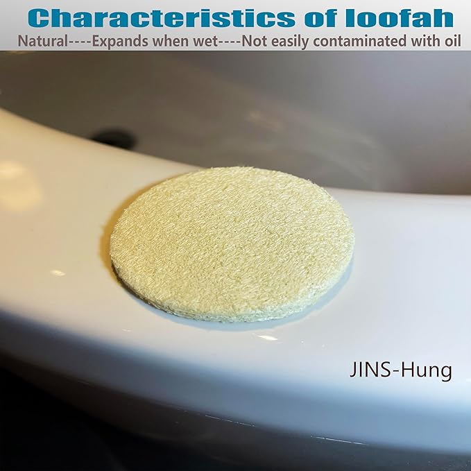 18 Pack Natural Loofah Sponge Exfoliating Face Pads - Facial Body Scrubbers Pad - When Bath Shower and Spa - Loofa Sponges Scrub - Bulk Loofahs Scrubber - Cleansing Skin for Women and Men