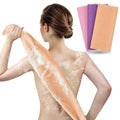ARCH&M Exfoliating Shower Towel & Body Scrubber, Peach Purple Pink, 3 Pack