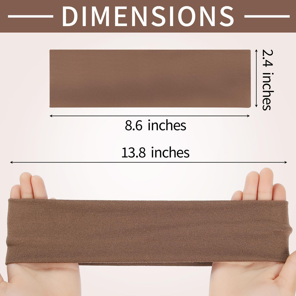 Panleding 12 Pack Headbands for Women, Elastic Soft Hair Bands for Workout, Yoga, Running, Fitness