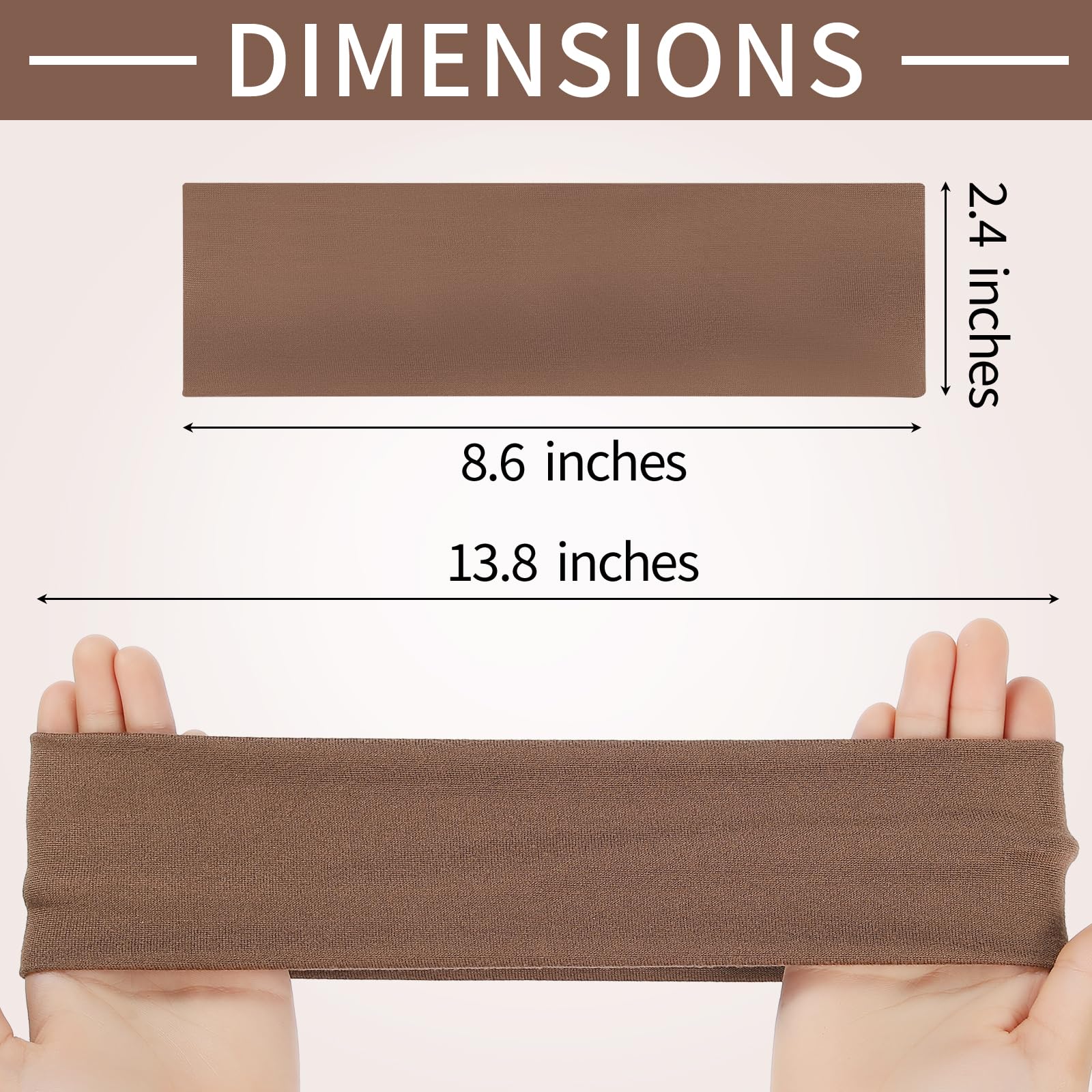 Panleding 12 Pack Headbands for Women, Elastic Soft Hair Bands for Workout, Yoga, Running, Fitness