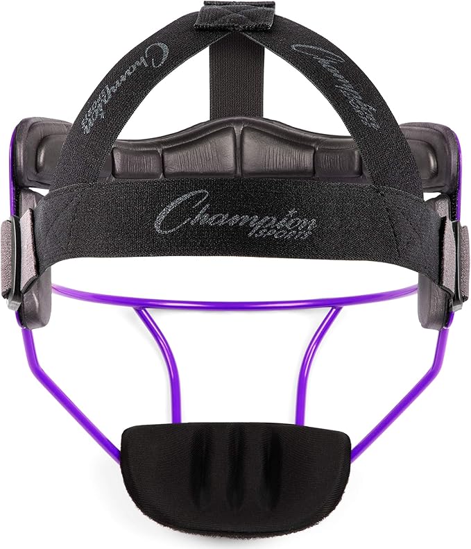 Champion Sports Steel Softball Face Mask – Durable Fielder’s Mask for Youth & Adults, Multiple Colors for Practice & Games