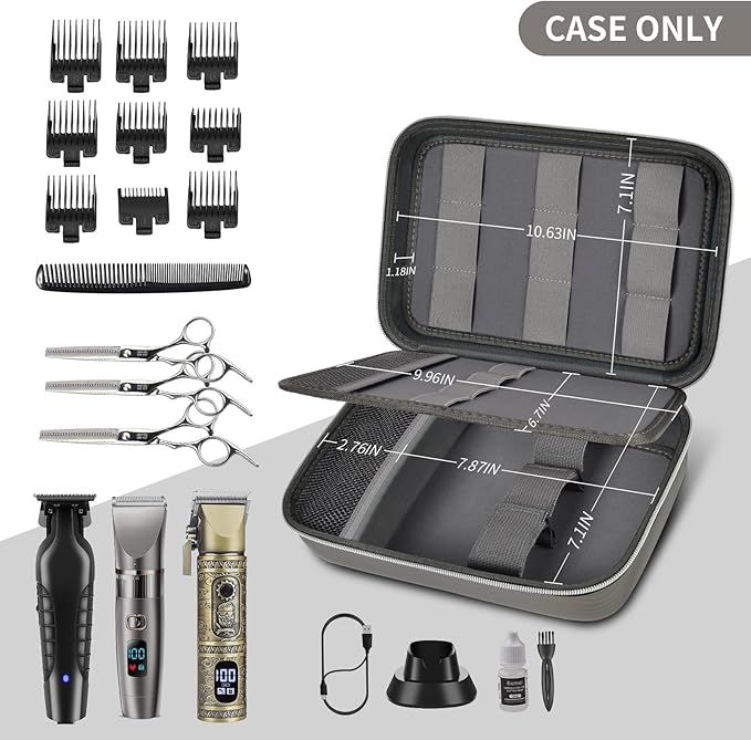 Boobowl Barber Accessories Bag for Clippers and Supplies, Hair Clipper Box