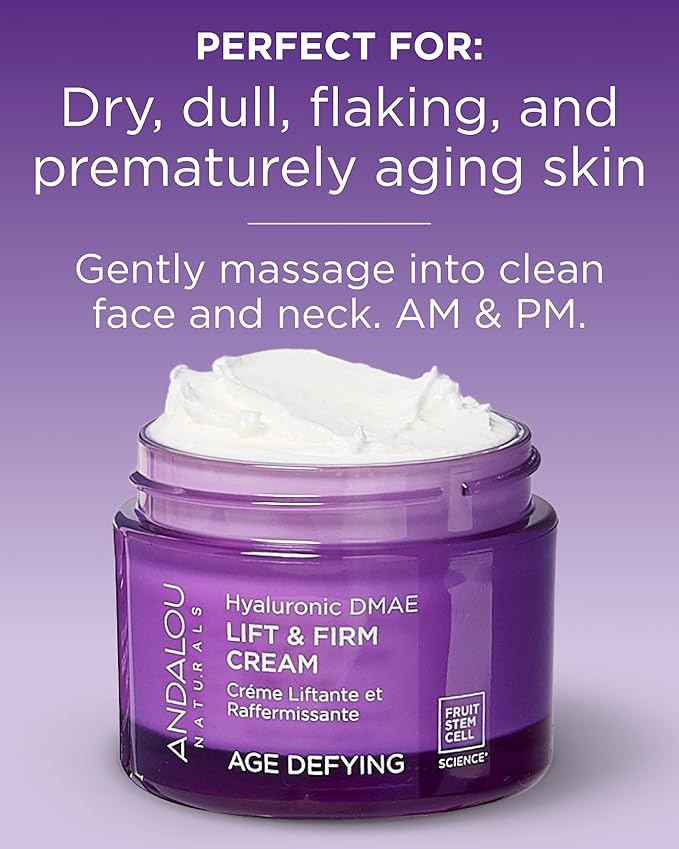 Andalou Naturals Hyaluronic DMAE Lift & Firm Skin Cream (1.7 oz)