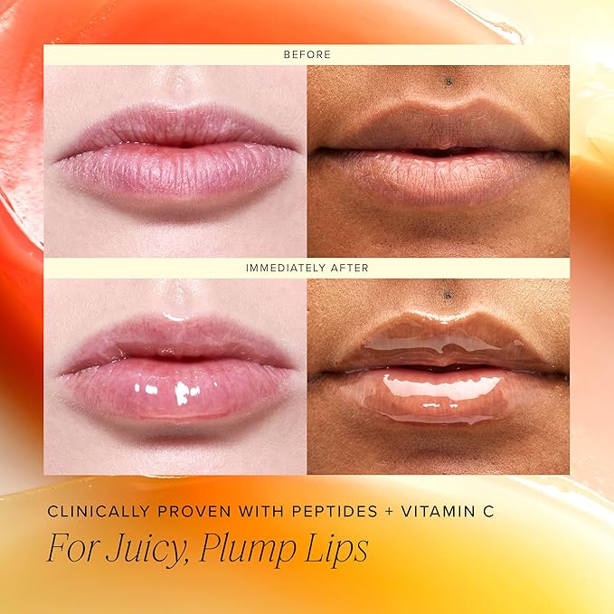 Farmacy Honey Glow Up Gift Set - Includes Honey Halo Ceramide Face Moisturizer + Travel Size Lip Smoothie - Preps & Plumps Skin for Makeup Application (2 Count)