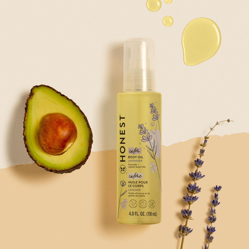 The Honest Company Body Oil, Hypoallergenic, Lavender Infused, 4.0 fl oz