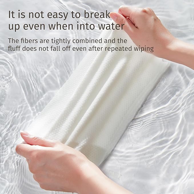YOUNGTIME Disposable Bath Towels 55" x 27.5",Quick Dry Disposable Body Towel,Thickened Portable Towels Set for Travel Camping,Pet Towels,6 Pack