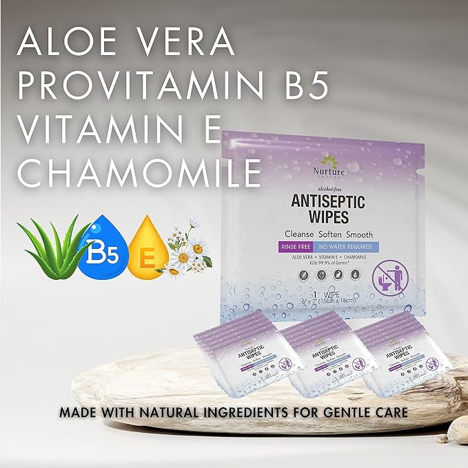 Nurture XL Antibacterial Body & Hand Sanitizing Cloths - 120 Wipes, 1 Pack