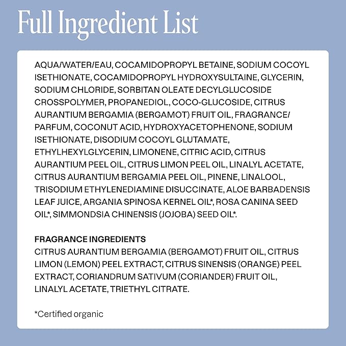 Cliganic Hydrating Facial Gel Cleanser with Triple Botanical Complex® – Clean Gentle Face Wash with Jojoba, Rosehip Argan Oils Removes Makeup Impurities Aloe Vera Glycerin for Balanced Glowing Skin