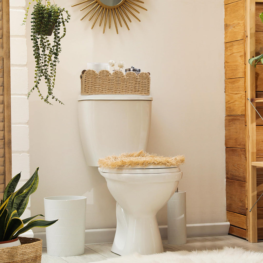 Wicker Baskets for Organizing Toilet Paper Storage Basket