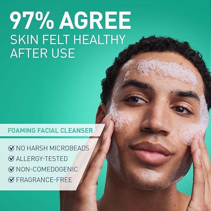 CeraVe Foaming Facial Cleanser, Daily Face Wash for Oily Skin, Hyaluronic Acid + Ceramides + Niacinamide, Fragrance Free & Paraben Free, Non-Drying Oil Control Face Wash, 8 Fluid Ounces