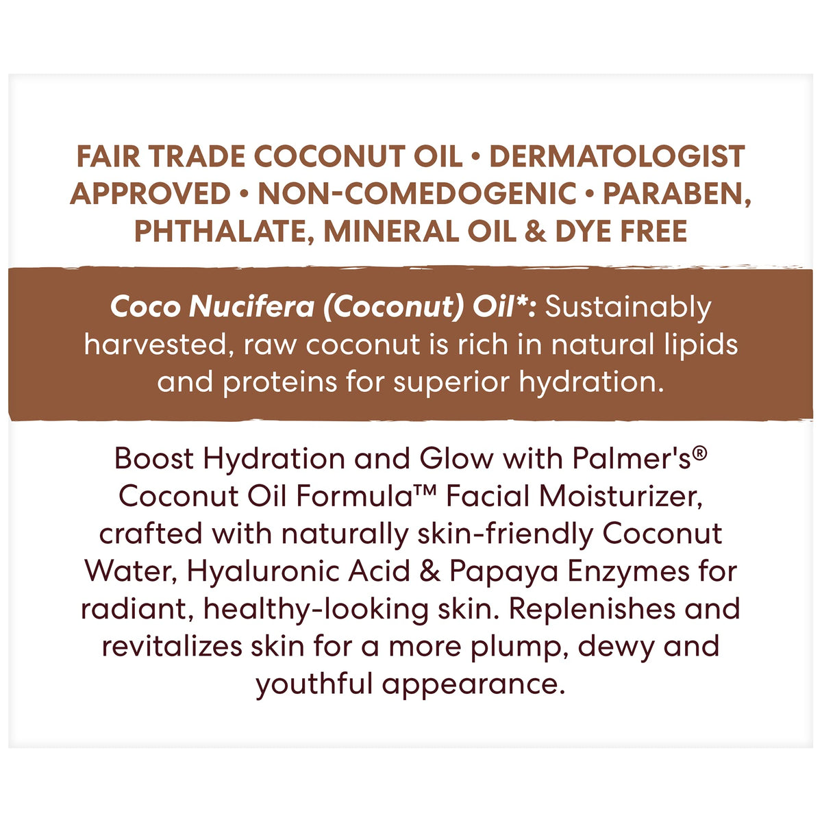 Palmer's Facial Moisturizer, Coconut Oil Formula with Coconut Water, 1.7 Oz