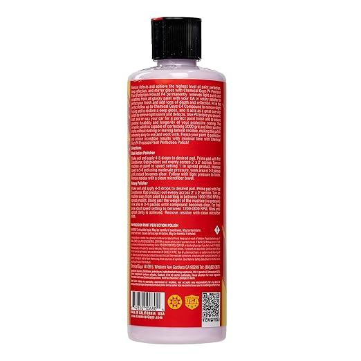 Chemical Guys, P4 Precision Paint Perfection Polish for Clear Coat, 16 oz