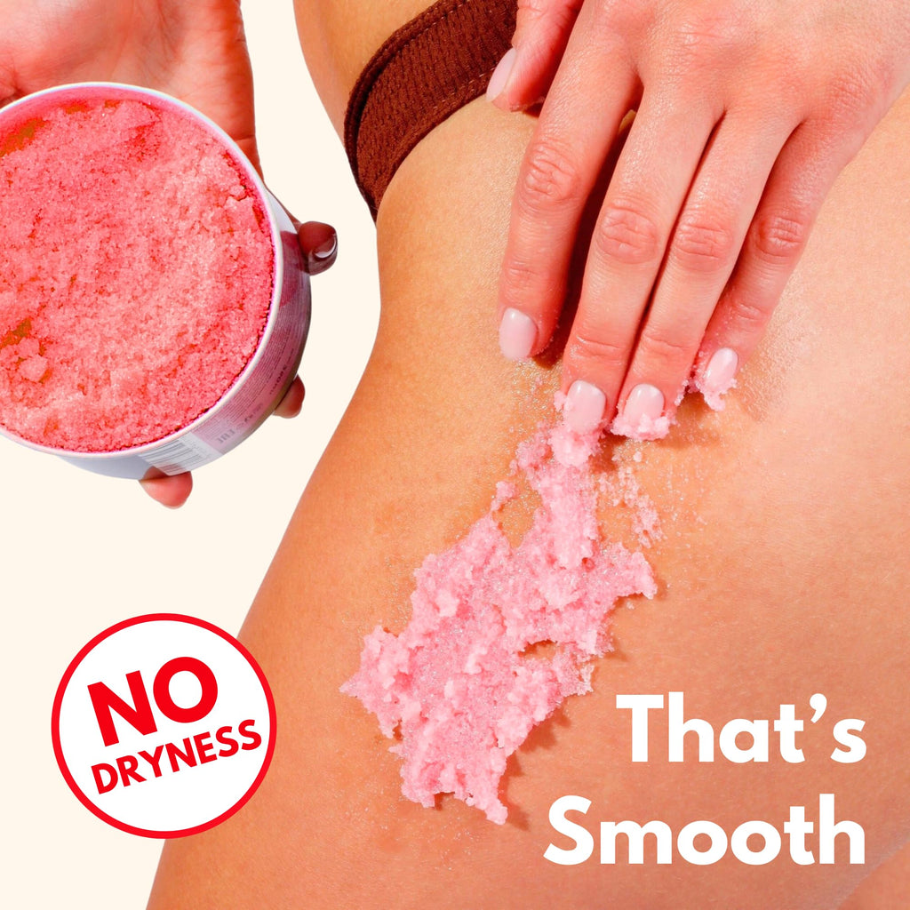 Muun Bikini Area Exfoliator, 2% Kojic Acid Vitamin C & 7% AHA/BHA Even Skin Tone & Ingrown Hair - Underarm Scrub - Radian, Smoothe & Soften Body Scrub