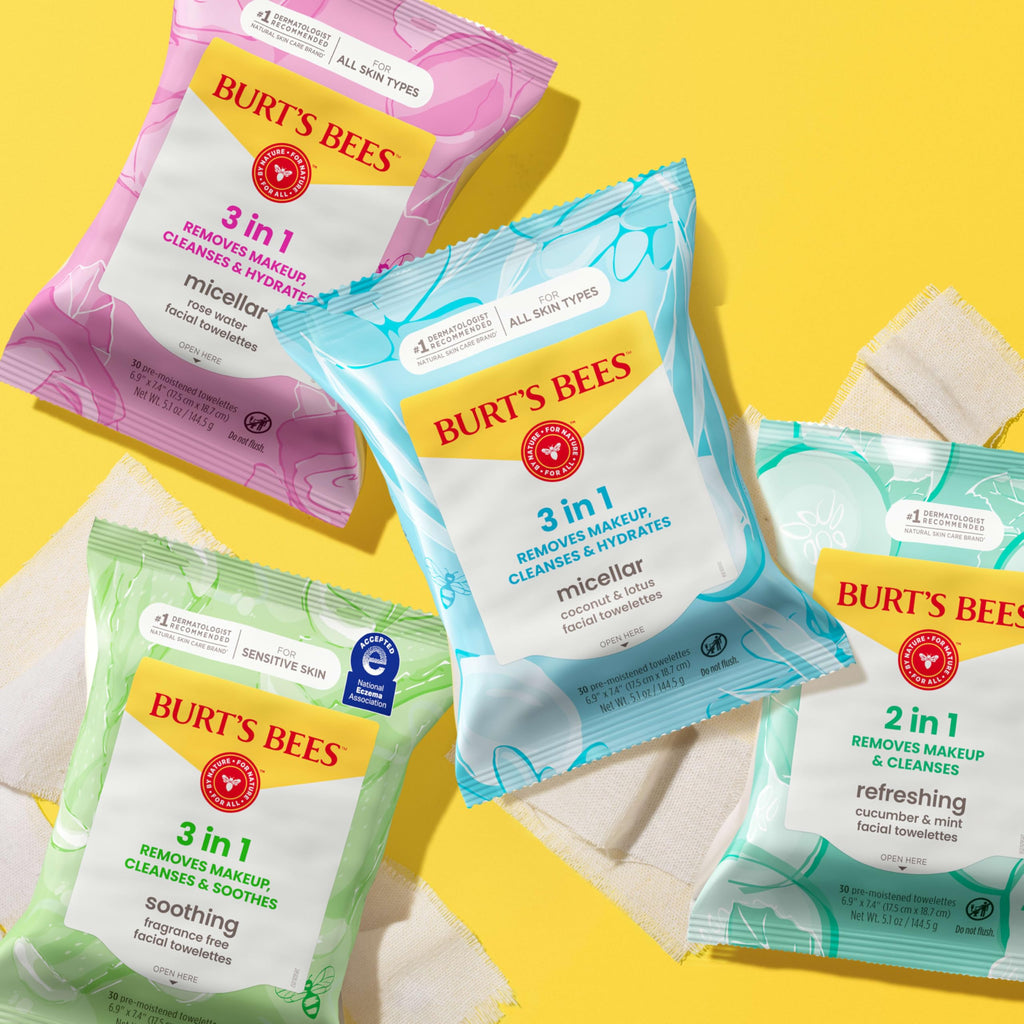 Burt's Bees Soothing Fragrance Free Facial Towelettes, 30 ct.,