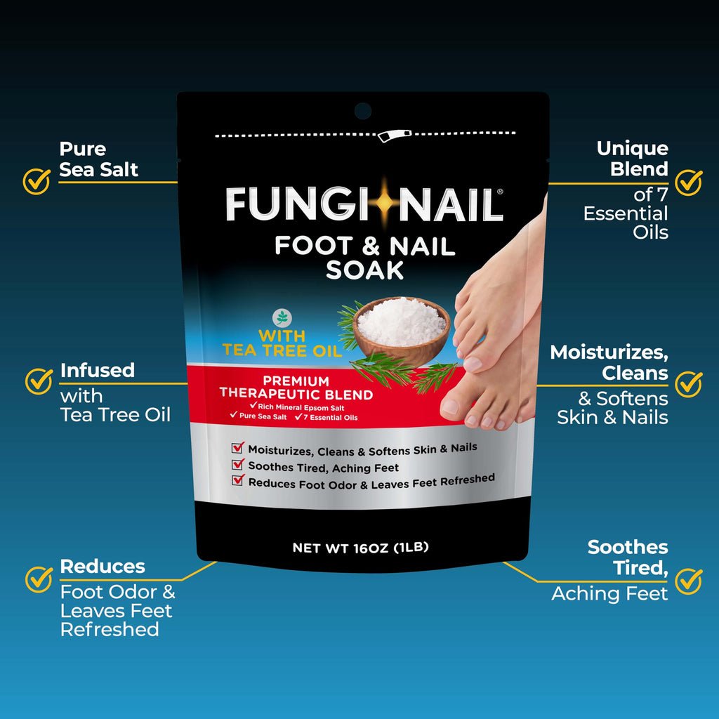 Fungi-Nail Foot & Nail Soak, Tea Tree Oil Foot Soak, 1 Pound