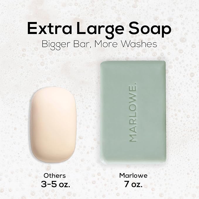 MARLOWE. Lightly Exfoliating Cleansing Soap Bar, Sage + Fir 7 oz