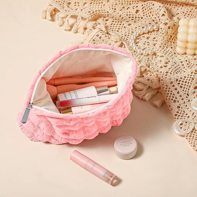 Purbert Bubble Cloud Makeup Bag - Large Capacity Travel Cosmetic Organizer