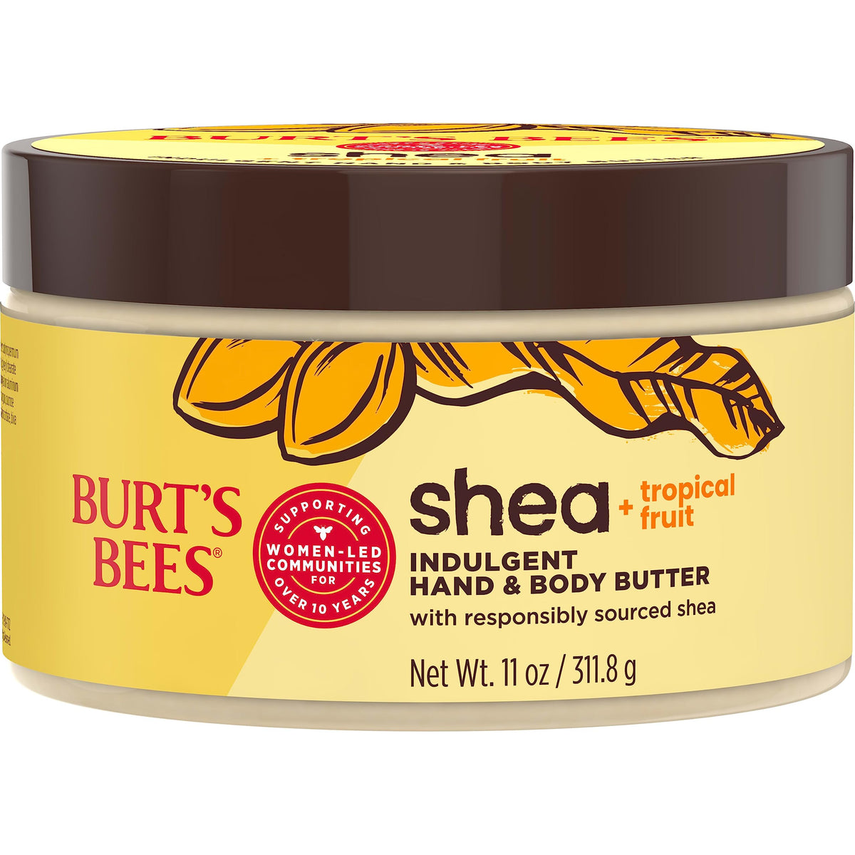 Burt's Bees Shea + Tropical Fruit Indulgent Hand and Body Butter, 11 oz.