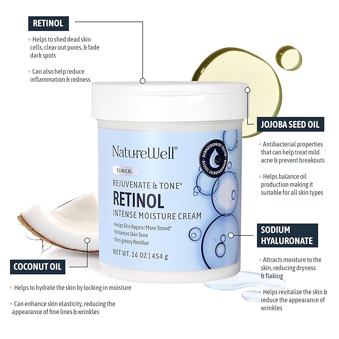 NatureWell Clinical Retinol Rejuvenate & Tone Moisturizing Body Cream