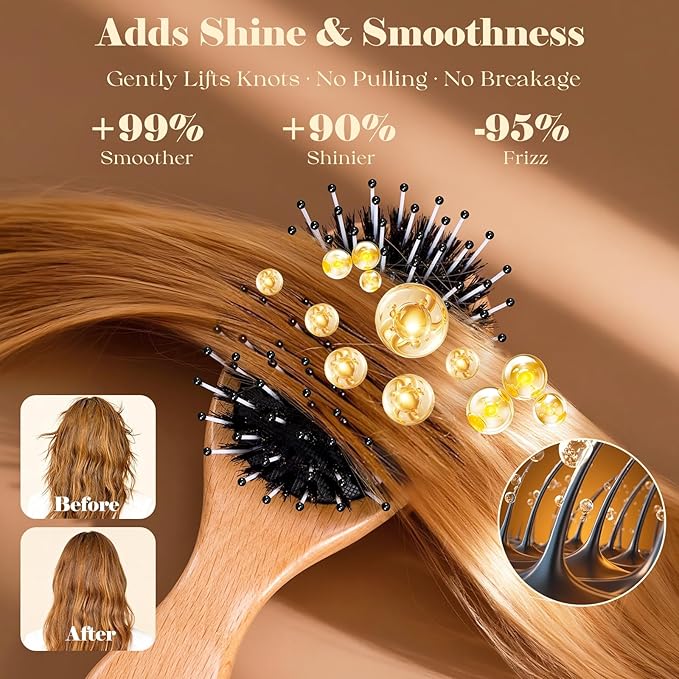 Mini Boar Bristle Hair Brush Since 1965 British Craftsmanship Handmade