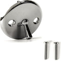 PF WaterWorks PF0960-CHBath Tub/Bathtub Drain Trip Lever Overflow Face Plate with Matching Screw for Waste and OverflowChrome