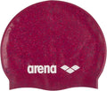 Arena Classic Unisex Recycled Silicone Swim Cap for Women and Men, Intensive Training and Racing Comfortable Long Hair Swimming Hat, Ruby/Multi