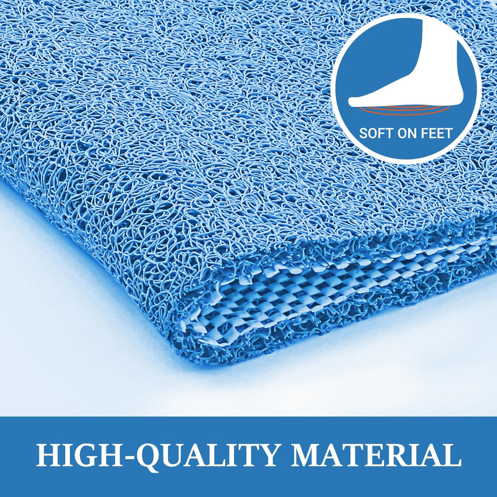 LuxStep Shower Mat Bathtub Mat Non-Slip Bath Mat with Drain, Quick Drying