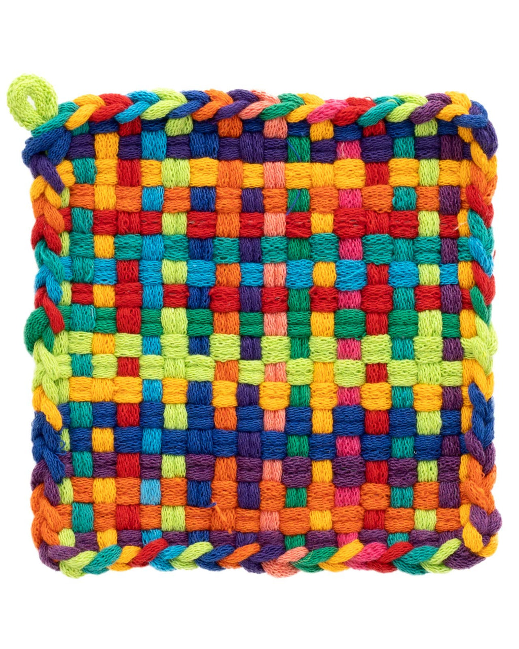 Friendly Loom | 7” Traditional-Sized Multicolor Potholder Weaving Loops | Craft 2 Cotton Potholders